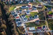 Vue aérienne de Nouvelle zone de développement K2 Rosenweg à Kandel dans le département Rhénanie-Palatinat, Allemagne