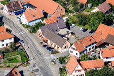 Salmbach dans le département Bas Rhin, France d'en haut