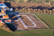 Vue aérienne de Développement de la nouvelle zone de développement dans la Impflinger Straße à le quartier Mörzheim in Landau in der Pfalz dans le département Rhénanie-Palatinat, Allemagne