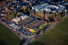 Photographie aérienne de Marché des produits frais de Wasgau Landau an der Wollmesheimer Höhe à Landau in der Pfalz dans le département Rhénanie-Palatinat, Allemagne