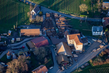 Vue aérienne de Scierie Philipp Pfirrmann Söhne eK à Böchingen dans le département Rhénanie-Palatinat, Allemagne