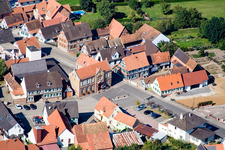 Image drone de Schleithal dans le département Bas Rhin, France