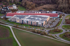 Vue aérienne de Magasin de meubles Weber - cuisines, canapés, fauteuils, matelas à Herxheim bei Landau dans le département Rhénanie-Palatinat, Allemagne