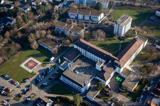 Vue aérienne de Clinique Asklepios Palatinat du Sud à Kandel dans le département Rhénanie-Palatinat, Allemagne