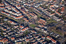 Vue aérienne de Musée de la briqueterie à Jockgrim dans le département Rhénanie-Palatinat, Allemagne