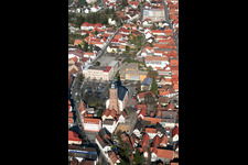 Vue aérienne de Église Saint-Georges à Kandel dans le département Rhénanie-Palatinat, Allemagne