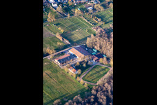 Vue aérienne de Haras d'Islande Bienwald à Freckenfeld dans le département Rhénanie-Palatinat, Allemagne