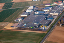 Vue aérienne de Parc industriel W II vu de l'ouest à Herxheim bei Landau dans le département Rhénanie-Palatinat, Allemagne