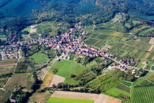 Vue oblique de Rott dans le département Bas Rhin, France