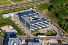 Vue aérienne de MTS MarkenTechnikService GmbH & Co. KG à Rülzheim dans le département Rhénanie-Palatinat, Allemagne