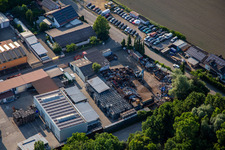 Vue aérienne de S&M Recyclage Tilleul à Hördt dans le département Rhénanie-Palatinat, Allemagne