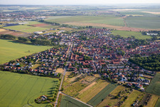 Vue aérienne de Du sud-est à Halberstadt dans le département Saxe-Anhalt, Allemagne