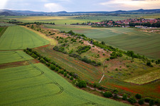 Photographie aérienne de Mur du diable de Warnstedt à le quartier Warnstedt in Thale dans le département Saxe-Anhalt, Allemagne