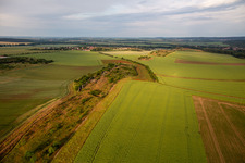 Mur du diable de Warnstedt à Thale dans le département Saxe-Anhalt, Allemagne d'en haut