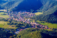 Vue aérienne de Schindhard dans le département Rhénanie-Palatinat, Allemagne