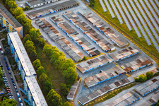 Vue aérienne de Parcs de garage Karl-Zerbst-Straße à Blankenburg dans le département Saxe-Anhalt, Allemagne