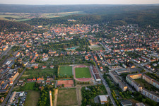 Vue aérienne de De l'ouest à Blankenburg dans le département Saxe-Anhalt, Allemagne
