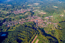 Völkersweiler dans le département Rhénanie-Palatinat, Allemagne vue d'en haut