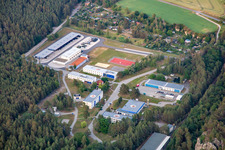 Vue aérienne de Feldwebel Caserne Anton Schmid à Blankenburg dans le département Saxe-Anhalt, Allemagne