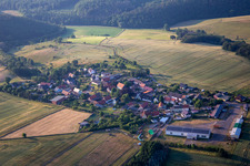 Vue aérienne de Quartier Piskaborn in Mansfeld dans le département Saxe-Anhalt, Allemagne