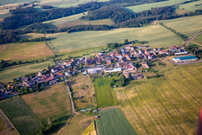 Vue aérienne de Quartier Piskaborn in Mansfeld dans le département Saxe-Anhalt, Allemagne