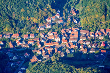 Waldrohrbach dans le département Rhénanie-Palatinat, Allemagne hors des airs