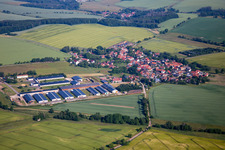 Vue aérienne de Quartier Breitenbach in Sangerhausen dans le département Saxe-Anhalt, Allemagne