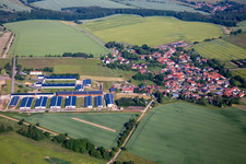 Vue aérienne de Quartier Breitenbach in Sangerhausen dans le département Saxe-Anhalt, Allemagne