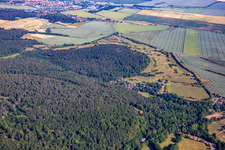 Vue aérienne de Golf Club Schloss Meisdorf eV à le quartier Meisdorf in Falkenstein dans le département Saxe-Anhalt, Allemagne