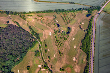 Vue oblique de Quartier Meisdorf in Falkenstein dans le département Saxe-Anhalt, Allemagne