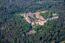 Vue aérienne de Centre de formation Großer Ziegenberg, Académie de football germano-chinoise GmbH et Kunststeich Ballenstedt à Ballenstedt dans le département Saxe-Anhalt, Allemagne