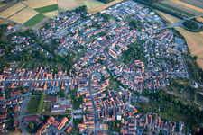 Vue aérienne de Salle des fêtes, Rappengasse à Rheinzabern dans le département Rhénanie-Palatinat, Allemagne
