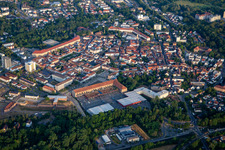 Vue aérienne de Caserne municipale FMZ à Germersheim dans le département Rhénanie-Palatinat, Allemagne