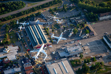 Musée de la technologie Speyer à Speyer dans le département Rhénanie-Palatinat, Allemagne d'en haut