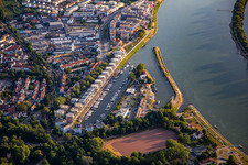 Vue aérienne de Marina Speyer à Speyer dans le département Rhénanie-Palatinat, Allemagne