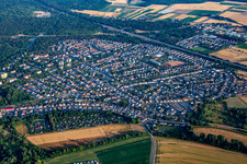 Vue aérienne de Nord sur l'A61 à le quartier Rinkenbergerhof in Speyer dans le département Rhénanie-Palatinat, Allemagne