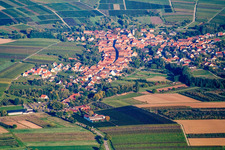 Göcklingen dans le département Rhénanie-Palatinat, Allemagne hors des airs