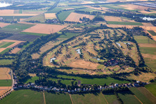 Terrain de golf Heddesheim Gut Neuzenhof à Heddesheim dans le département Bade-Wurtemberg, Allemagne depuis l'avion