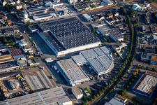 Vue aérienne de Zone industrielle Lilienthalstr à Viernheim dans le département Hesse, Allemagne