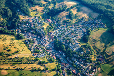 Vue aérienne de Quartier Bonsweiher in Mörlenbach dans le département Hesse, Allemagne