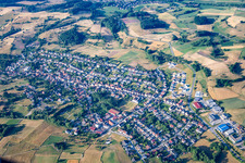 Vue aérienne de Quartier Zotzenbach in Rimbach dans le département Hesse, Allemagne