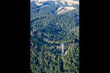 Photographie aérienne de Tour de tambour Rimbach à le quartier Zotzenbach in Rimbach dans le département Hesse, Allemagne