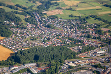 Vue aérienne de Quartier Steinbach in Michelstadt dans le département Hesse, Allemagne