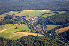 Vue aérienne de Quartier Kimbach in Bad König dans le département Hesse, Allemagne