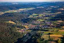 Quartier Hammelbach in Grasellenbach dans le département Hesse, Allemagne d'en haut