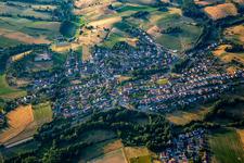 Vue aérienne de Quartier Krumbach in Fürth dans le département Hesse, Allemagne