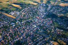 Vue aérienne de Fürth dans le département Hesse, Allemagne