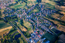 Vue aérienne de Quartier Lörzenbach in Fürth dans le département Hesse, Allemagne