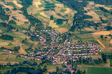 Vue aérienne de Quartier Fahrenbach in Fürth dans le département Hesse, Allemagne
