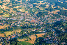Mörlenbach dans le département Hesse, Allemagne hors des airs